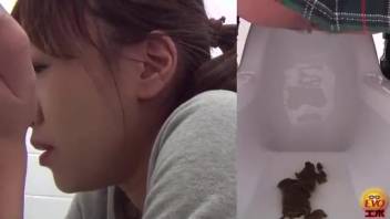 Asian chick struggling to defecate 2