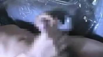 Asian woman nourished by feces from a guy